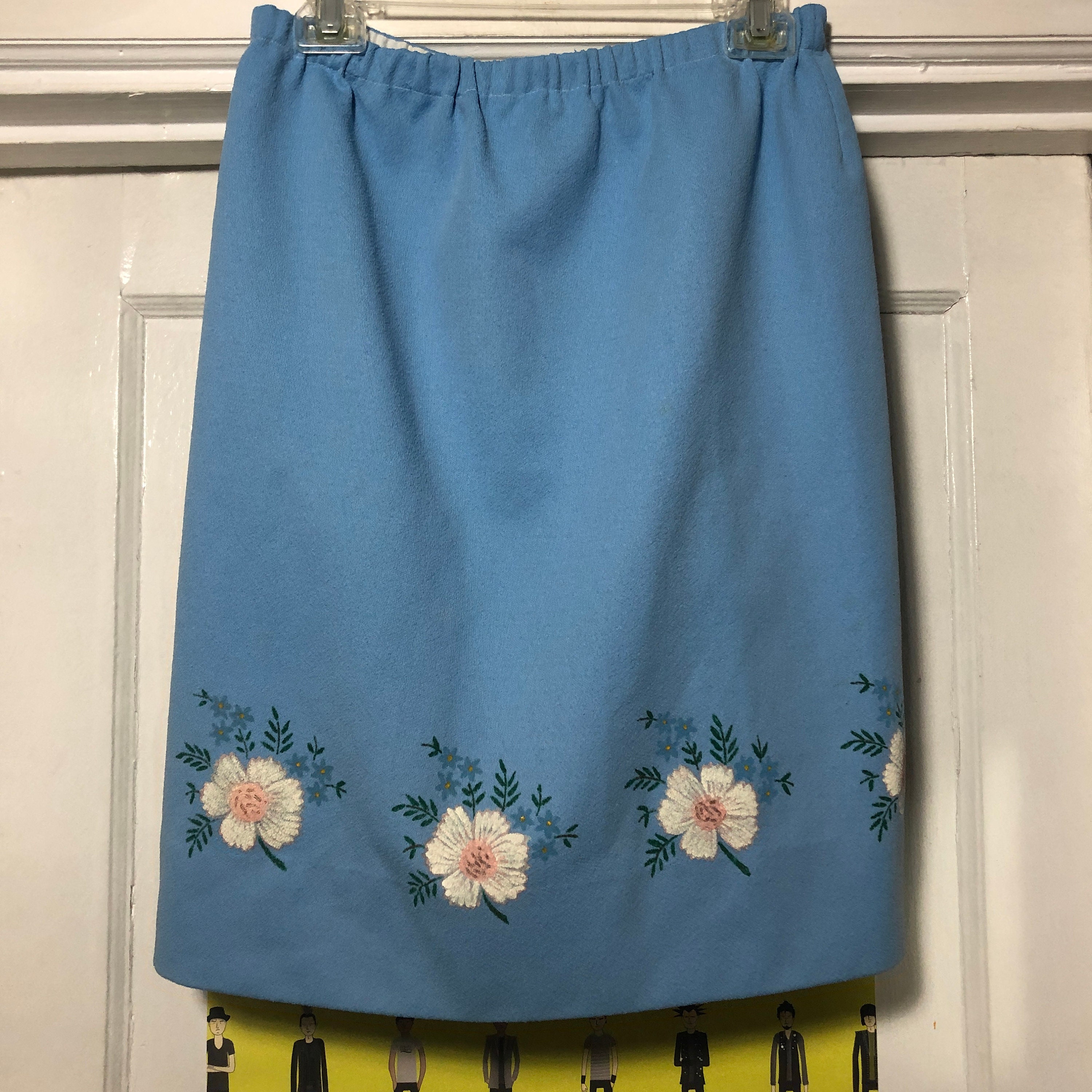 Hand Painted Skirt - Etsy