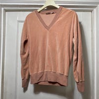 RUMI smocked top in wine.