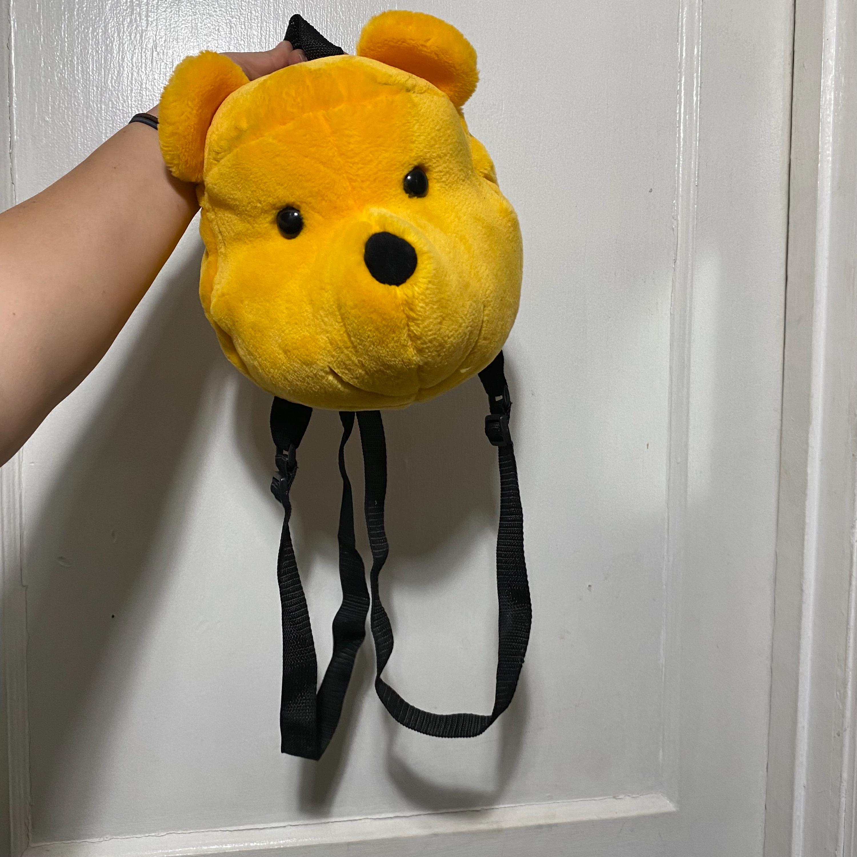 Vintage Winnie the Pooh Head Plush Backpack Purse - Etsy display picture 2