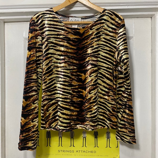 Vintage Tiger Striped Stretchy Shirt