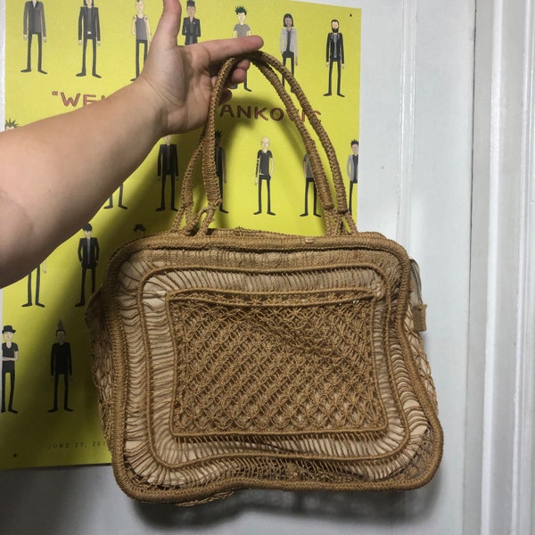 Vintage Mister Ernest Macrame Hand Bag