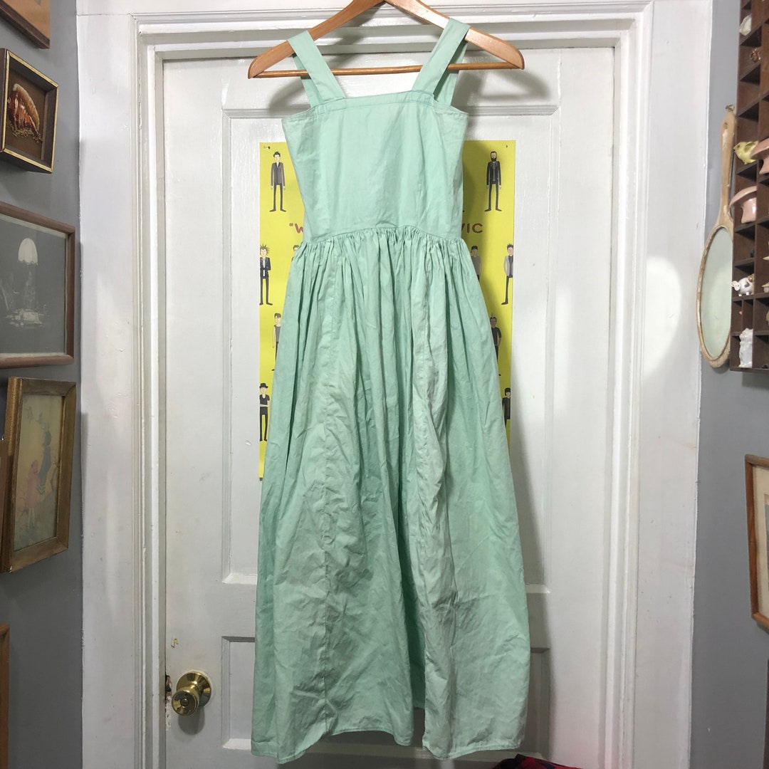 Vintage Light Seafoam Blue Hand Made Dress Etsy