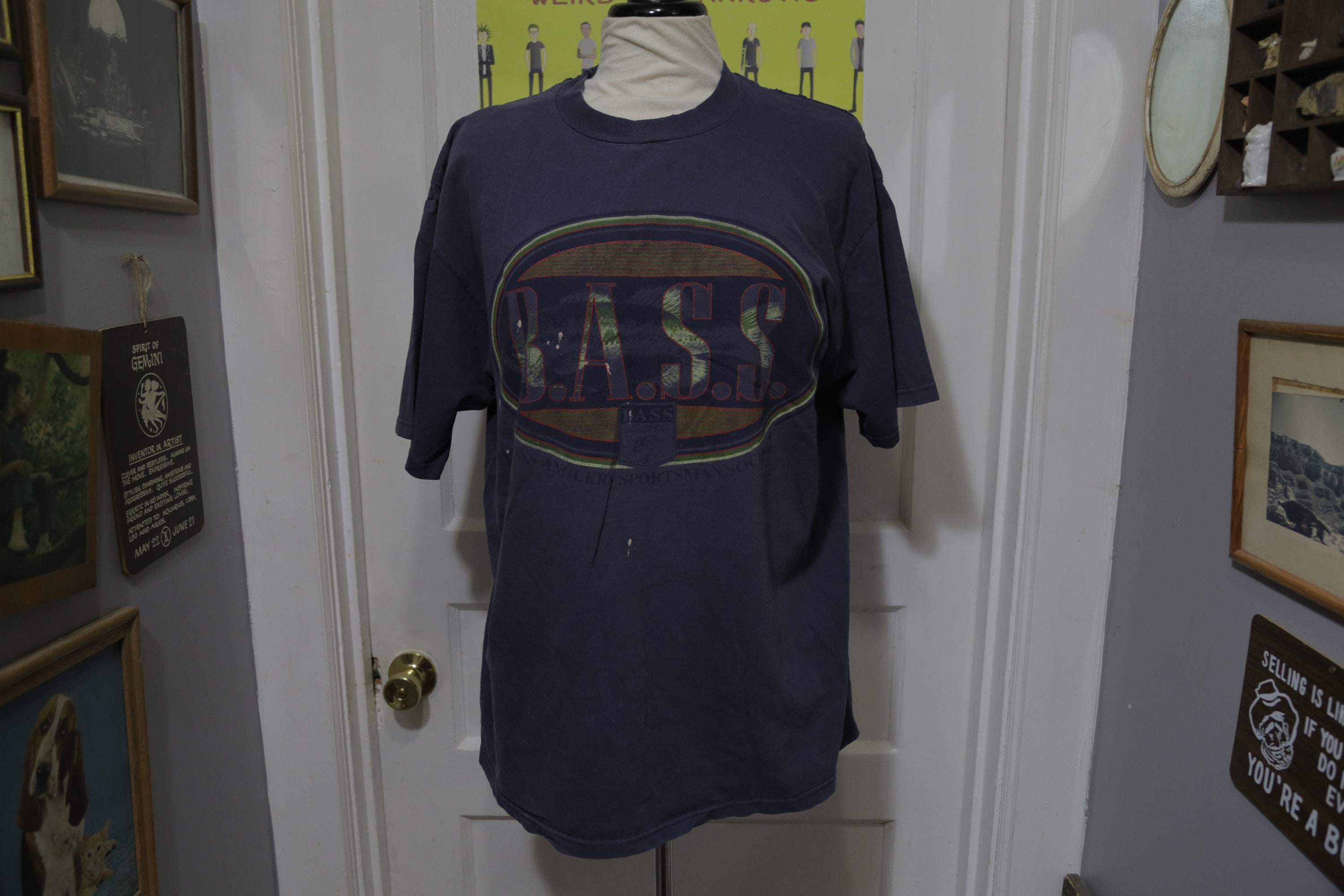 Vintage B.A.S.S. Bass Anglers Sportsman Society T-shirt 
