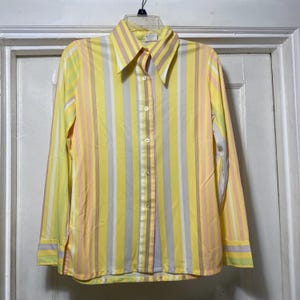 70s Yellow Shirt - Etsy