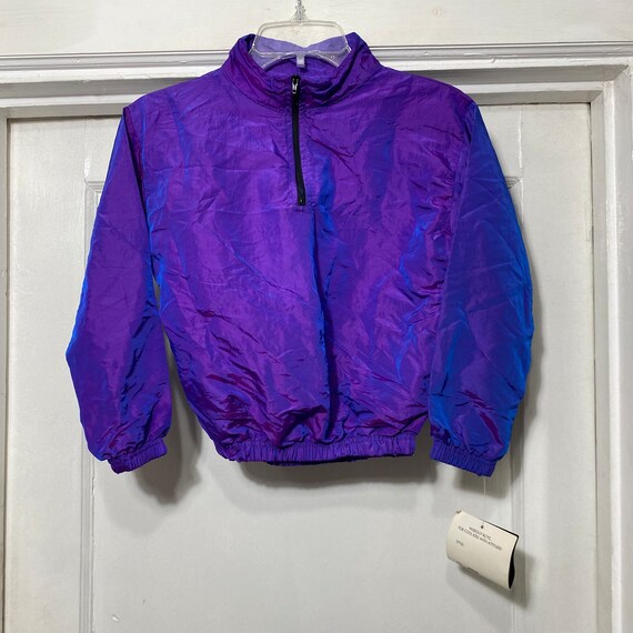 Purple windbreaker jacket hotsell