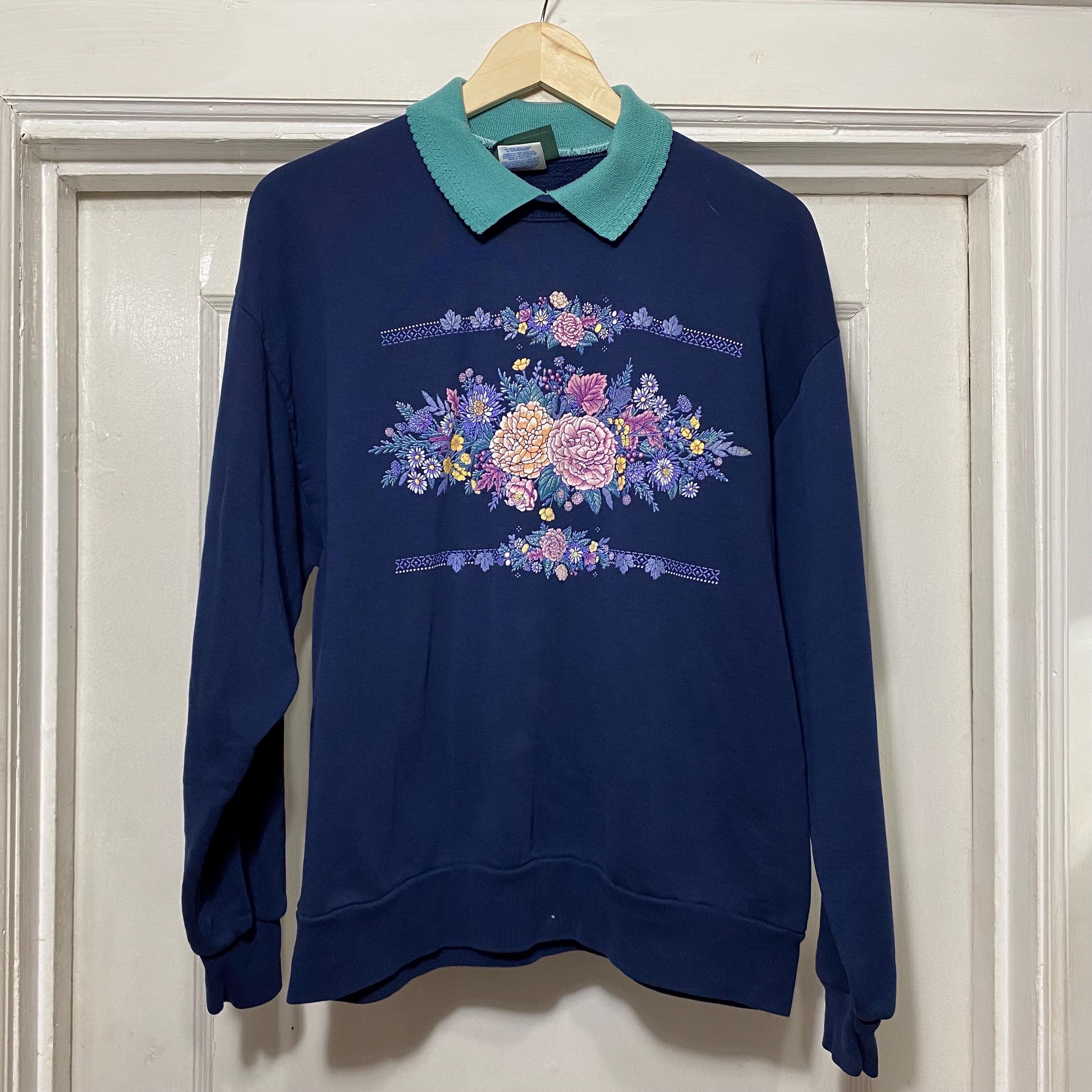 Collared Sweatshirt Vintage - Etsy Canada