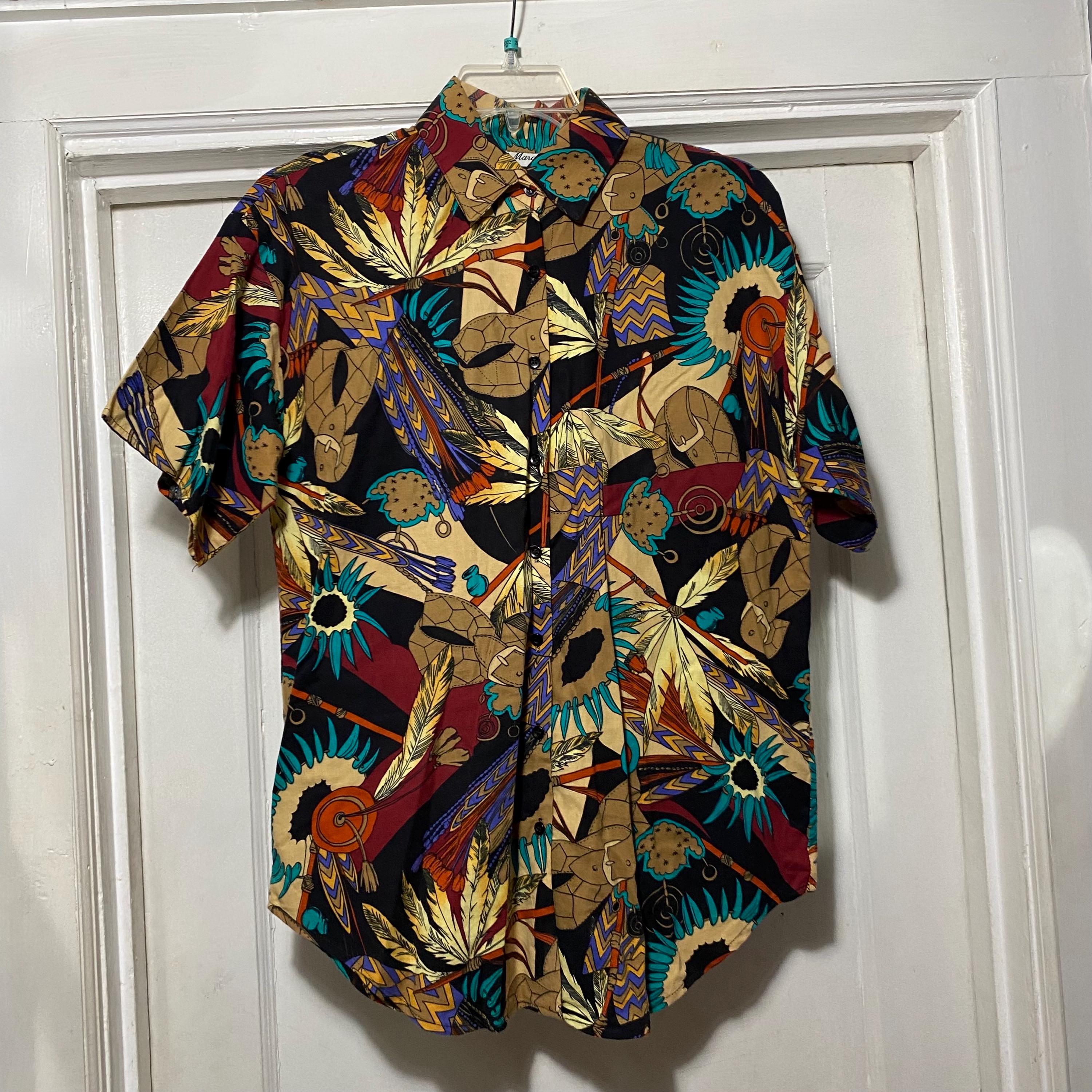 Chemise Vintage Jerzees Camouflage Manches Longues Taille L - Parfait état, Ado/adule