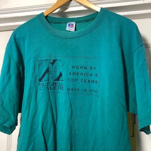 Vintage Meta Russell Athletic Advertisement T-Shirt