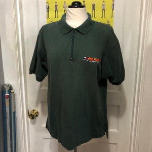 Vintage Hilfiger Athletic Henley Polo Shirt Size Large
