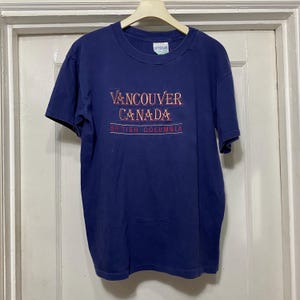 Vintage Vancouver Canada British Columbia Single Stitch T-shirt