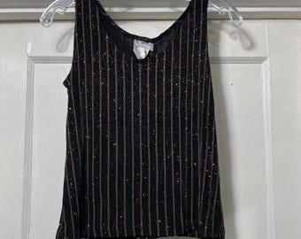 Vintage 90s Sparkly Stretchy Tank Top