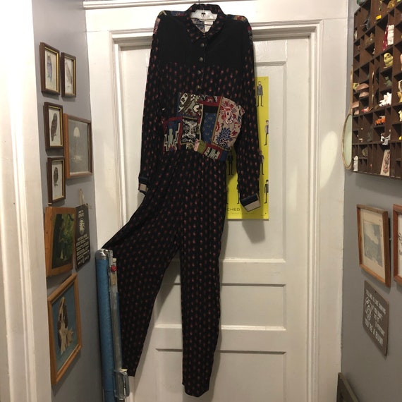 Vintage Rayon Jumpsuit by Saint Germain II Size “1