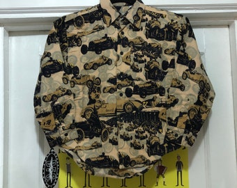 Vintage New With Tags Depart From Conformity Brand Kid's Racecar Shirt