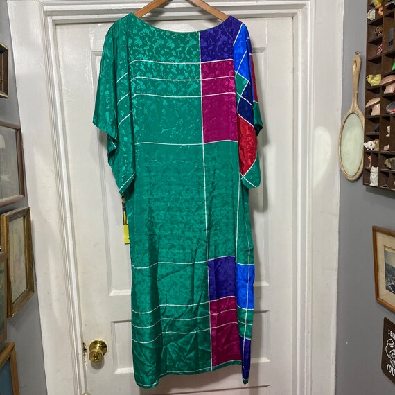Vintage Colorful 80s/90s Chemise Dress by “LA Chem