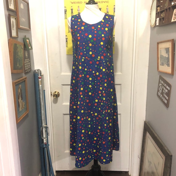 rainbow dot dress