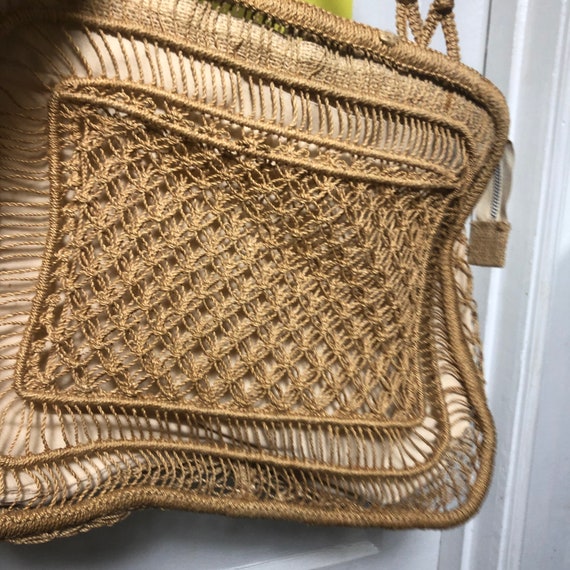 Vintage Mister Ernest Macrame Hand Bag - image 4