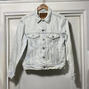 Vintage Calvin Klein Light Wash Denim Jacket USA Made