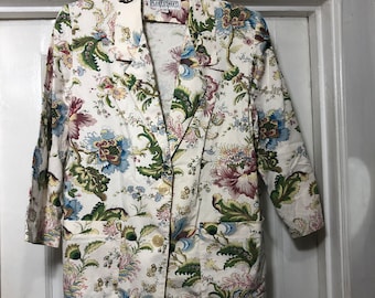 Vintage Floral Lightweight Blazer