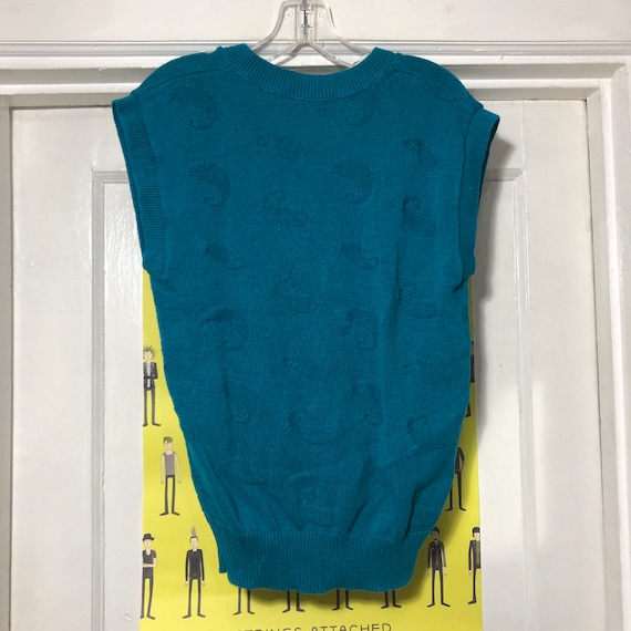 Vintage Blue Sweater Vest by Robert Scott Ltd - image 2
