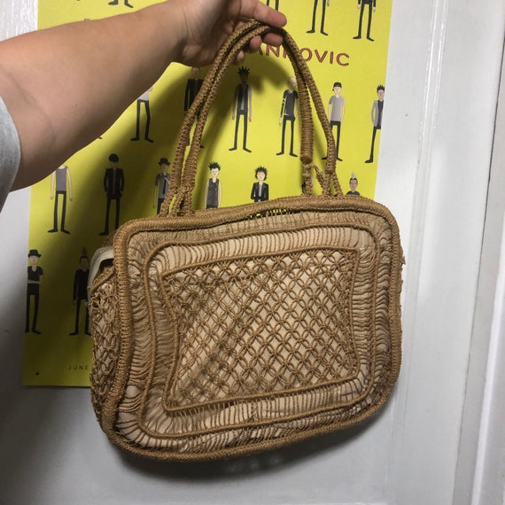 Vintage Mister Ernest Macrame Hand Bag - image 6