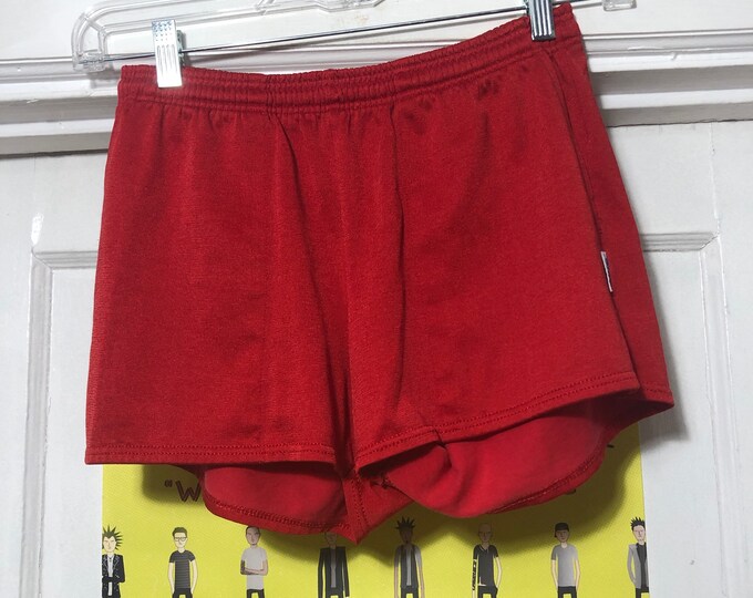 Vintage Red BIKE Shorts Made in the USA Etsy