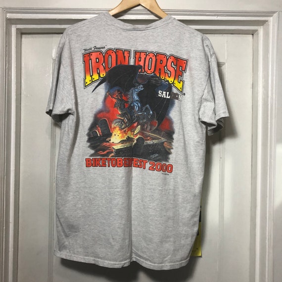Vintage Iron Horse Saloon Biketober Fest 2000 T-Shirt - Gem