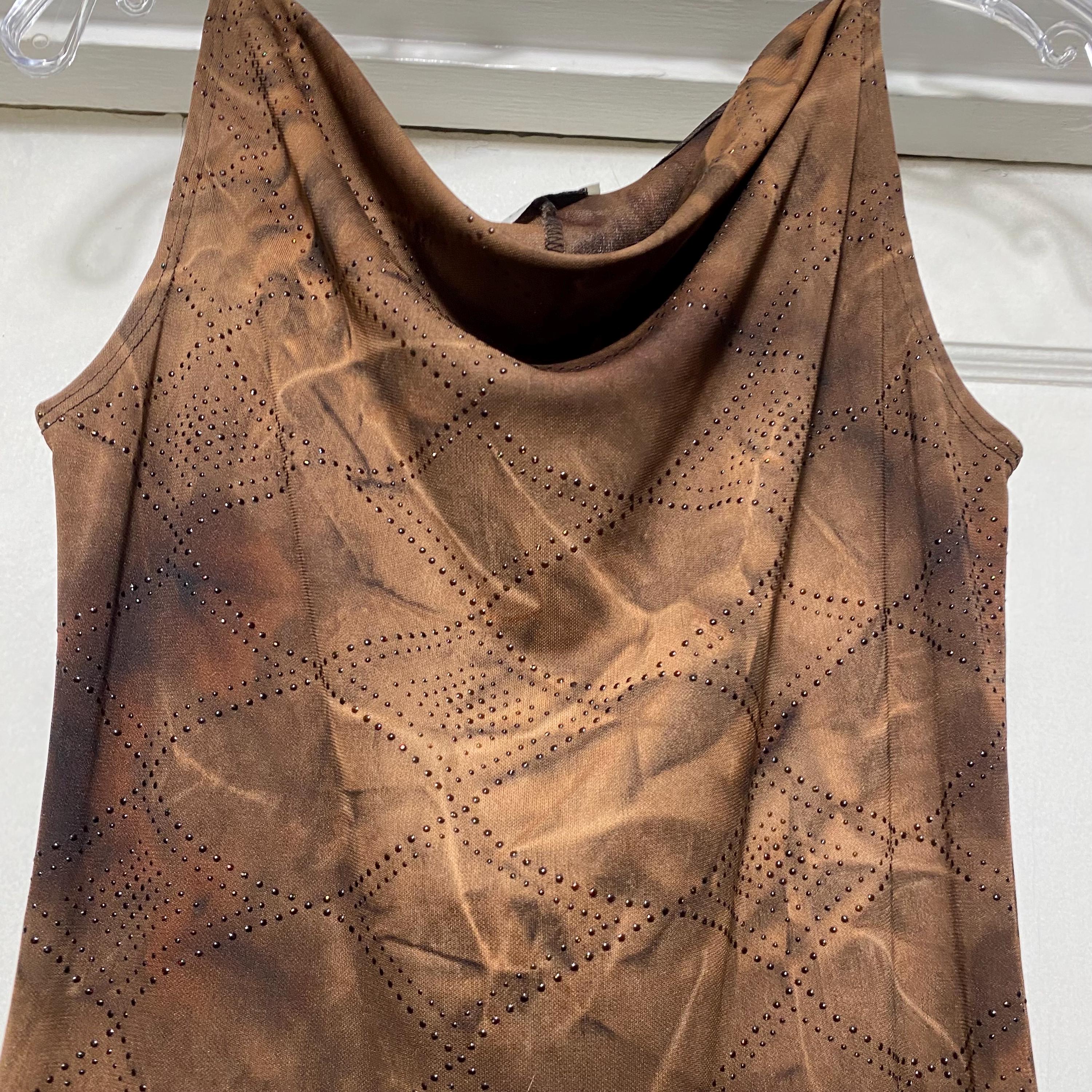 charlotte russe brown dress Vintage Stretchy Brown Charlotte Russe Dress