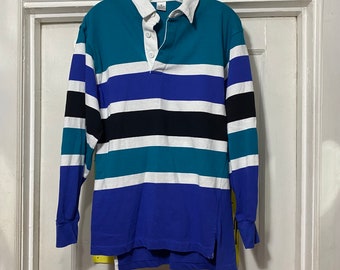 Vintage Colorblock Polo Camisa de manga larga de Penguin Sport