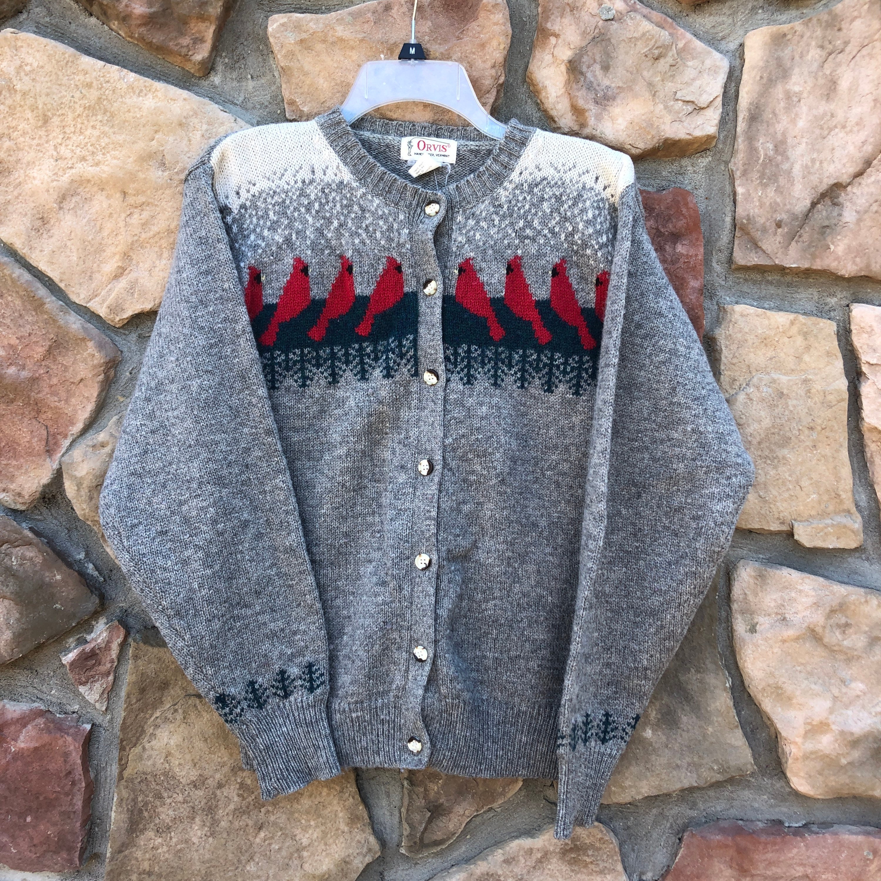 Cardinal Cardigan - Etsy UK