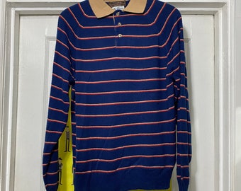 Vintage 1960s/1970s Striped Knit Shirt by THANE