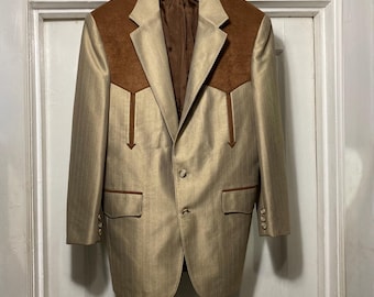 Vintage Western Style Blazer Jacket