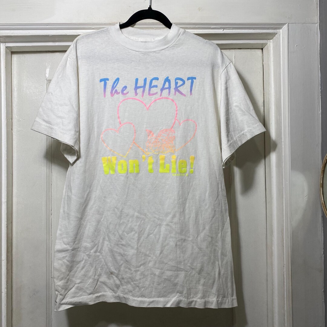 Vintage Single Stitch “the Heart Won't Lie” T-shirt - Etsy