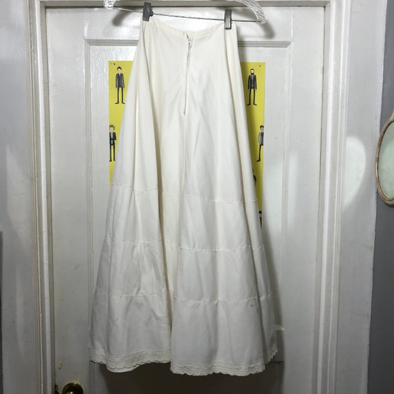 Vintage White Underskirt 21” Waist - image 5