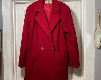 Cappotto pesante rosso vintage L.L. Bean