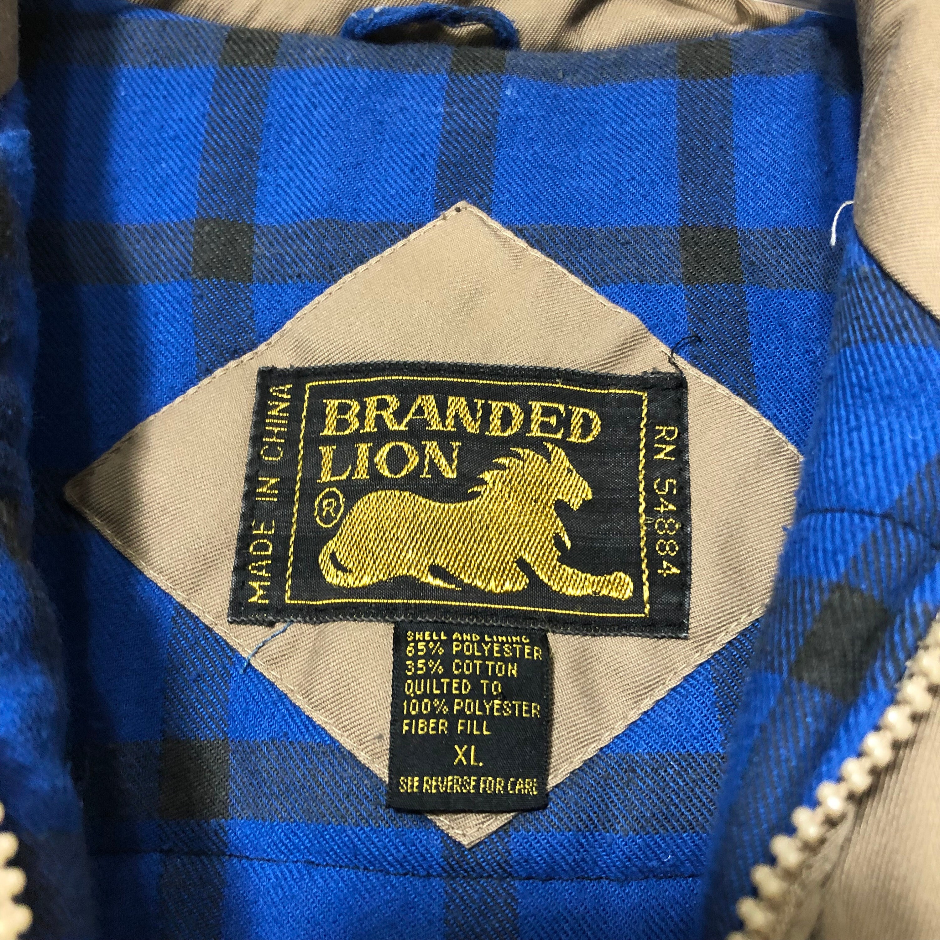Vintage Puffy Flannel Lined Vest Etsy UK