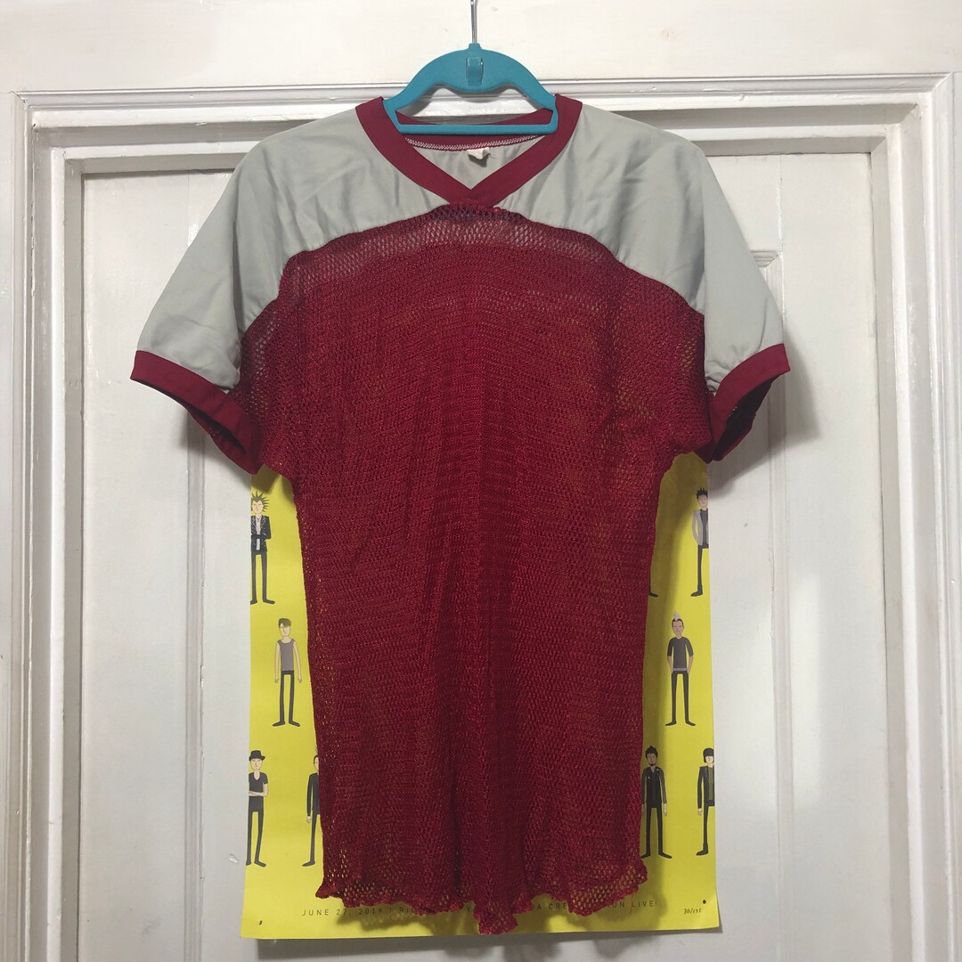 Vintage Maroon and Grey Pinnie Jersey Shirt Etsy