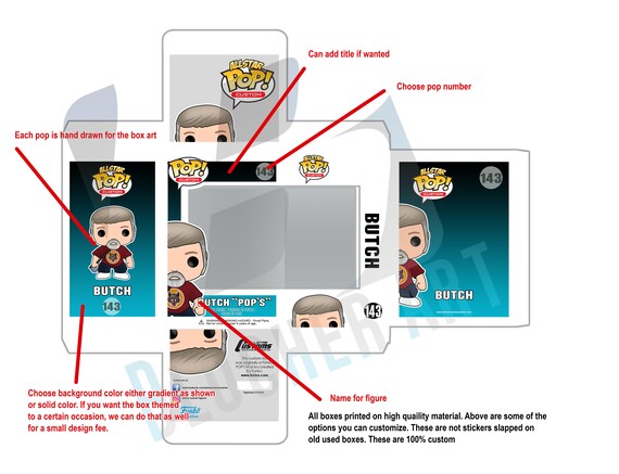 Custom Funko Pop Box - Etsy