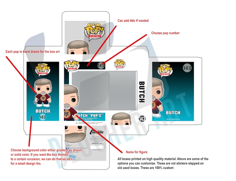 Custom Funko Pop Box Etsy