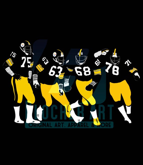 Men S Pittsburgh Steelers Steel Curtain Custom Etsy