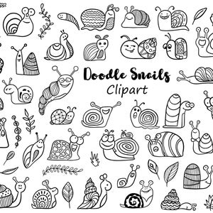 Snails svg, Doodle cochlea Clipart, helix png, svg, pdf, ai, eps, Slugs SVG, Snail Vector Image, Cricut, Instant Download, Coloring Sketch
