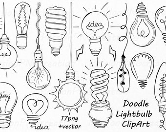 Light Bulb Clipart Etsy