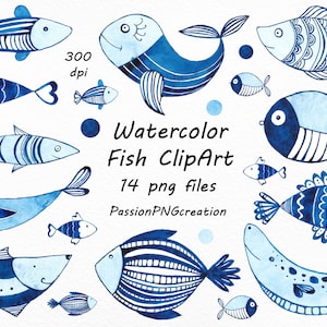 Watercolor Fish -  Singapore