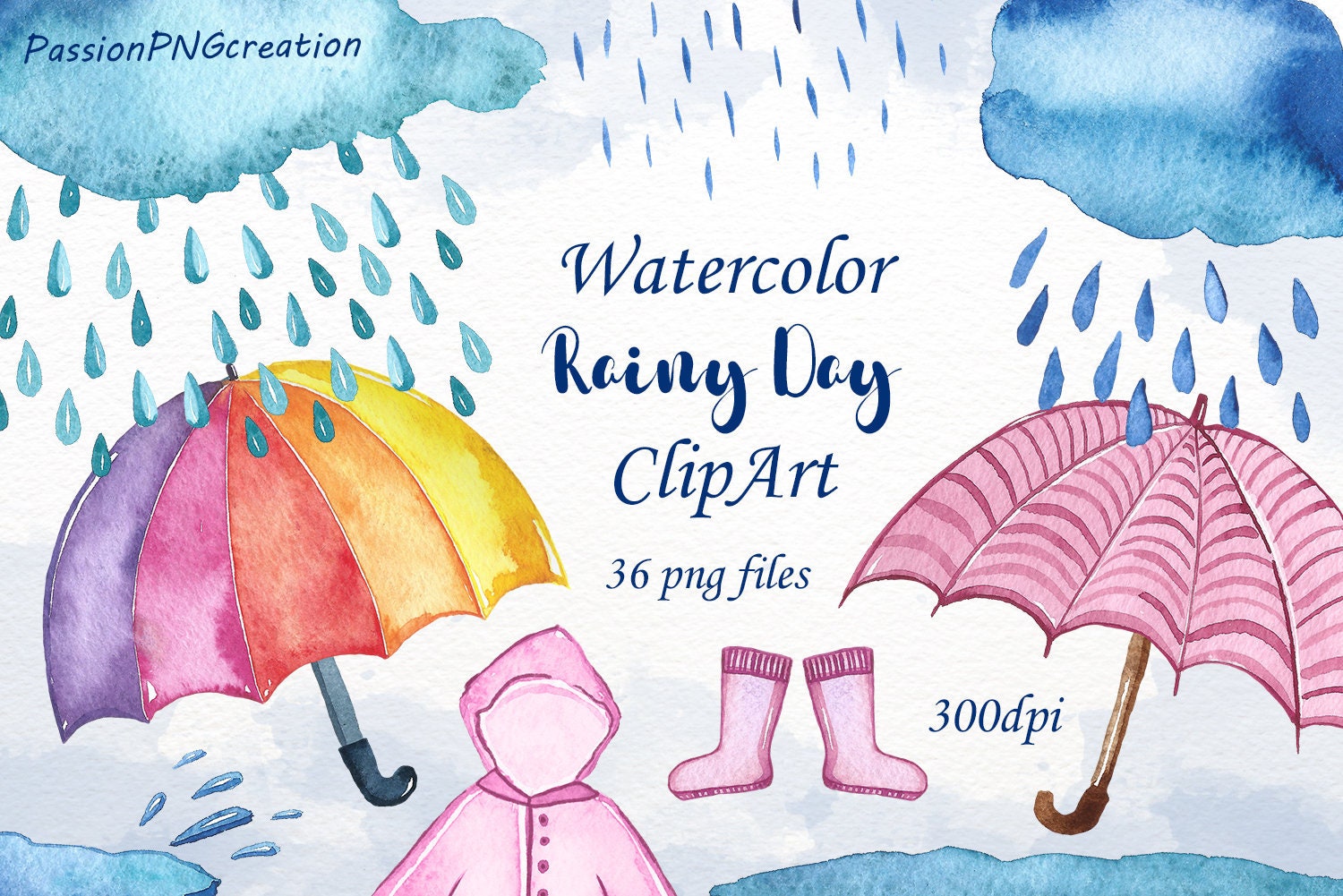 children playing in rainy season drawing  Clip Art Library