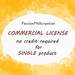 COMMERCIAL LICENSE - No Credit required - for ONE product