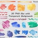Watercolor Rainbow Splotches Clipart, Splashes Clipart, Watercolour ...