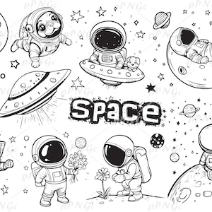 Weltraum SVG, Dxf-Datei, Space Png, Space Png, Astronaut Clipart, Galaxy svg, Planeten svg, Universum svg, Planeten Png, Instant Download