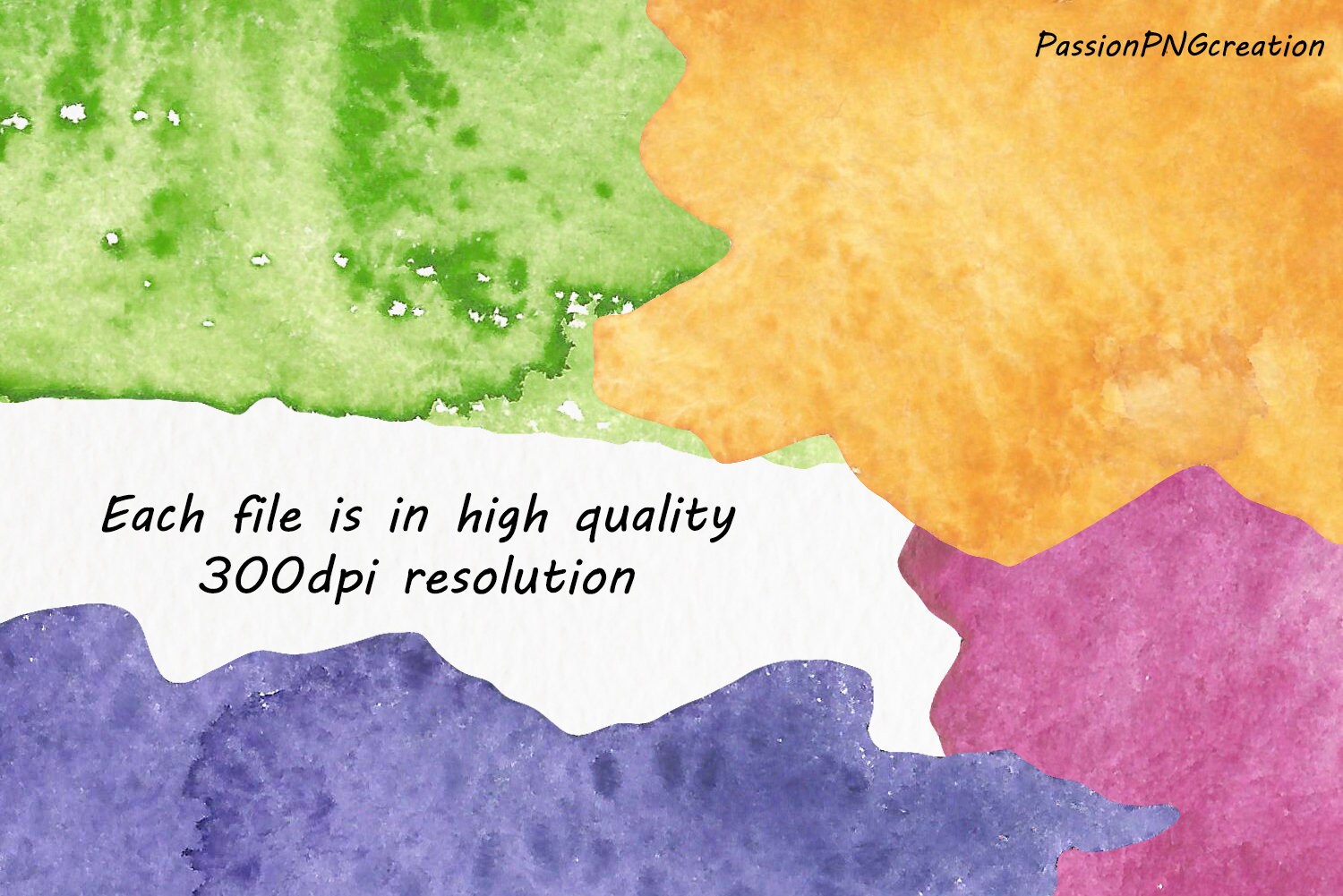 Watercolor Rainbow Splotches Clipart Splashes Clipart - Etsy