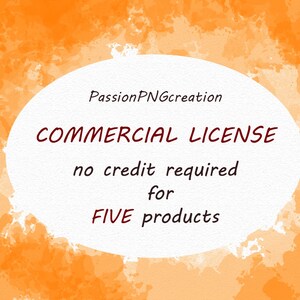 LICENÇA COMERCIAL (sem necessidade de crédito) para 5 produtos