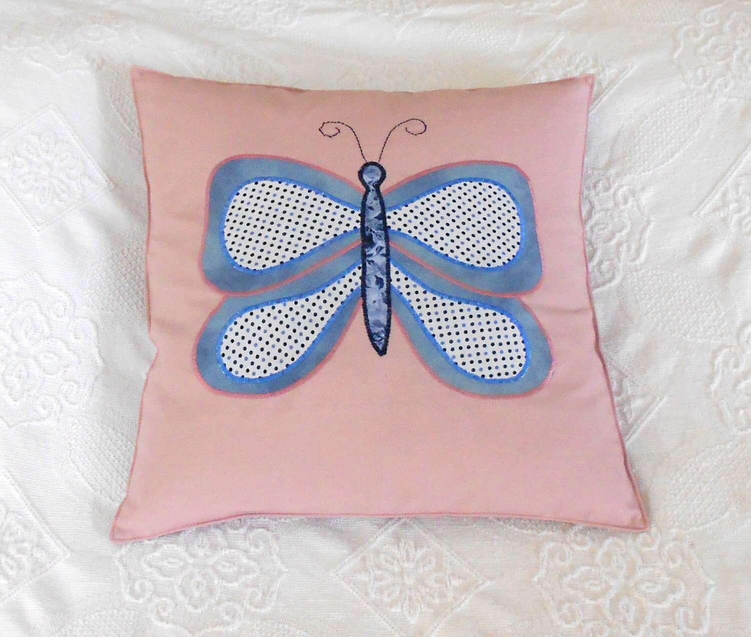 Butterfly cushion applique cushion butterfly applique Etsy
