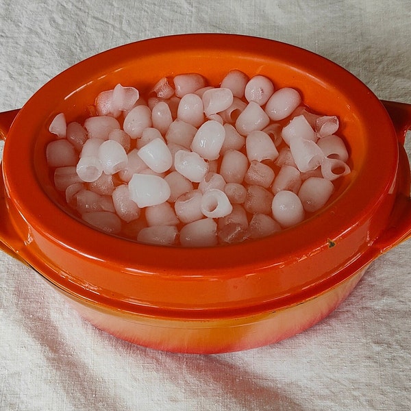 Vintage French Volcanic Orange Oval Le Creuset DOUFEU Andre Cousances Size 16 Casserole Dish Pot 1960s